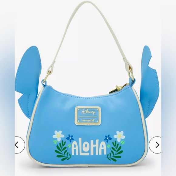 Loungefly Disney Lilo & Stitch Corduroy Shoulder Bag - BoxLunch Exclusive - Picture 3 of 4